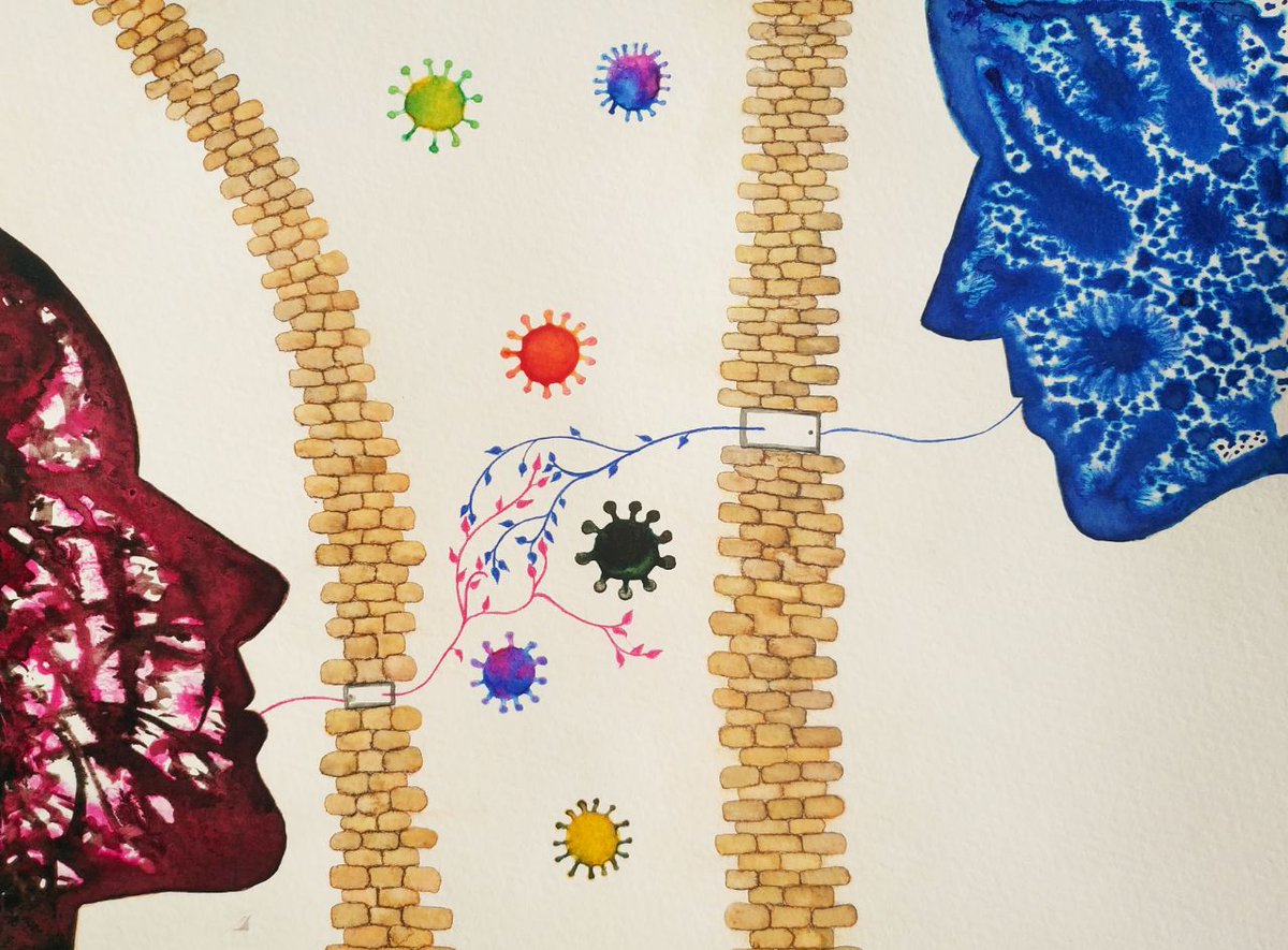 Painting #covid for my @embl penpal in Nigeria to illustrate where the name comes from. Thanks to @Mariana_RPAlves and @rafaelgalupa for this awesome initiative! @DrosophilaRTC @ELLS_Heidelberg #EMBLpenpals #EMBLNigeria #STEMdiversity #scienceisglobal