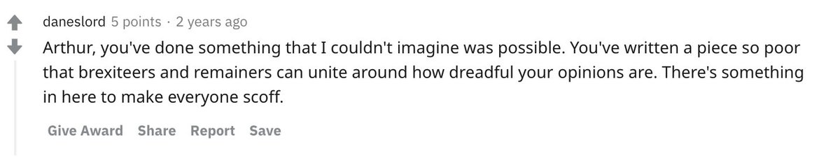 So what to make of this campaign? One thing stands out is that it was a failure by almost any metric. The articles rarely if ever escaped the orbit of the fake personas that created them. My favorite response to one story on Reddit is from this hero