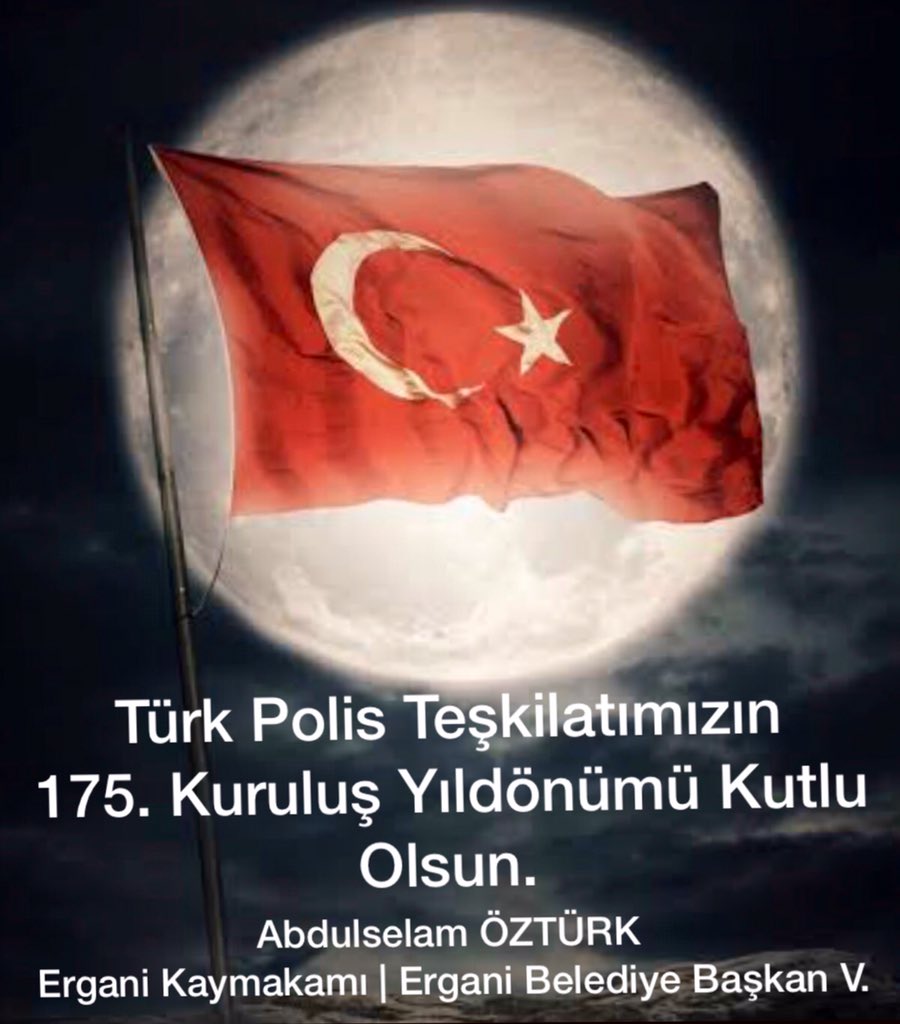 Ergani_Bel's tweet photo. Huzurumuzun ve güvenliğimizin teminatı olan Türk POLİS Teşkilatımızın, 175. Kuruluş Yıldönümü Kutlu Olsun. 
@AselamOzturk https://t.co/m1DljWaztu