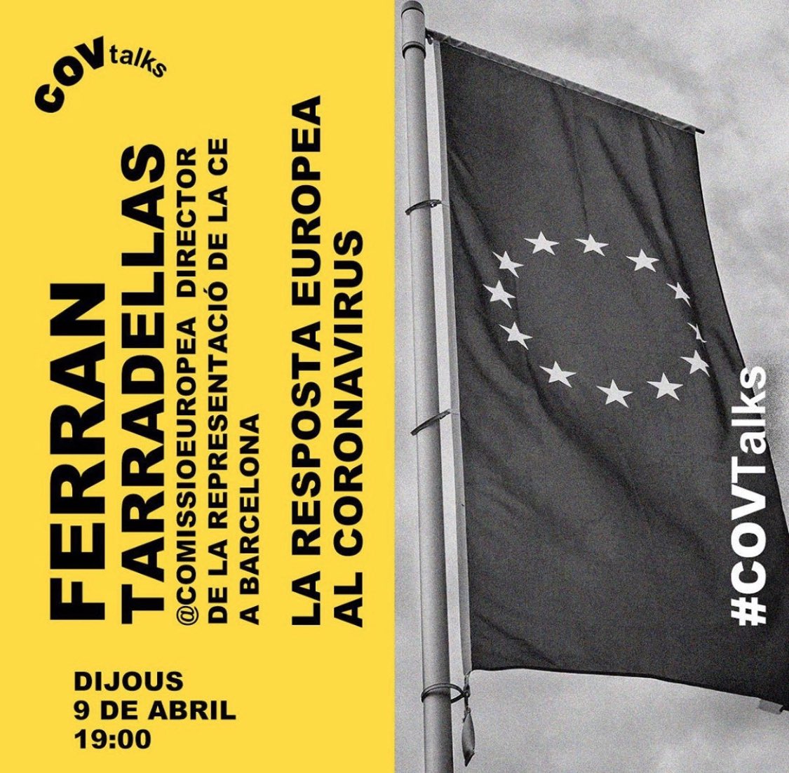 eurolocal_eu's tweet photo. Avui escoltant a @TarradellasEU de la @ComissioEuropea 🇪🇺 al #covtalks explicant la resposta europea a la crisi del #covid19 🦠 Cal informació de primera mà 😊 https://t.co/nmwkFA4NNa