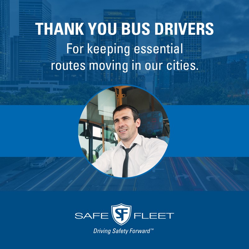SafeFleetCo's tweet photo. To our nation’s Bus Drivers who continue to show up to keep essential routes moving during this difficult time. We salute your courage and dedication. We’re here for you. Let us know what we can do to help!
#gratitude #ourheroes #hereforyou #drivingsafetyforward https://t.co/SE9zAtXJkW