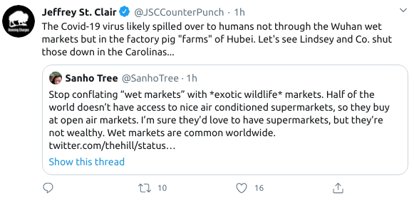 The superiority of the US empire is so ingrained in the ruling class ideology taught here that even a "radical muckraker" criticizing poor farming practices in the Carolinas feels the need to shit on others to make his point.