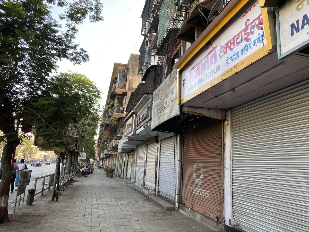 4/8Physical distancing is the new normal in a city that has no sense of personal space and has never had the patience to wait. Outside groceries, chemists and in the few work places that are still at work, new skills are being learned everyday.