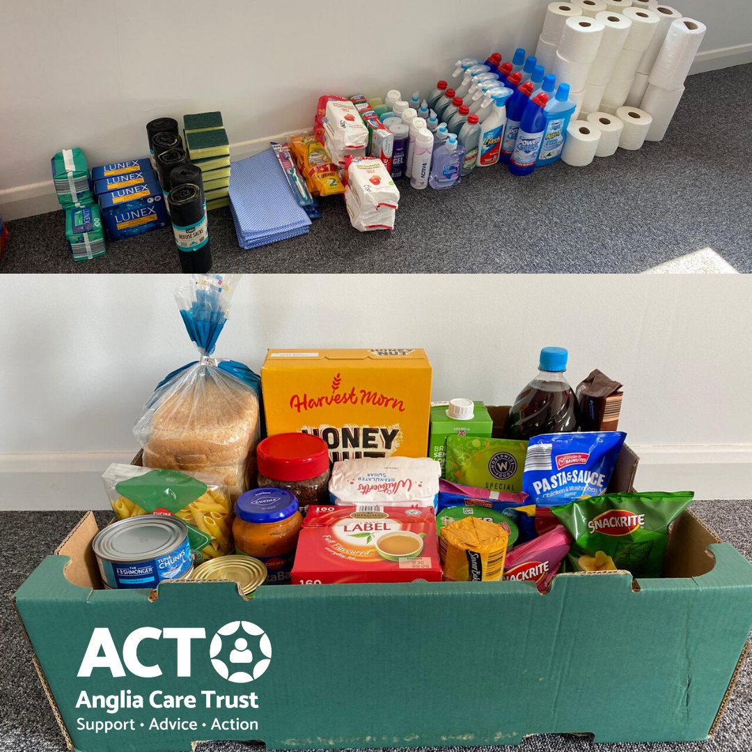 AngliaCareTrust's tweet image. We've secured a £3k #grant from @suffolkgiving to provide #essentialitems to our #serviceusers. Our amazing staff and #volunteers are stocking up and distributing them over the coming weeks. Thanks to all - this will go some way to helping the most #vulnerable in #Suffolk