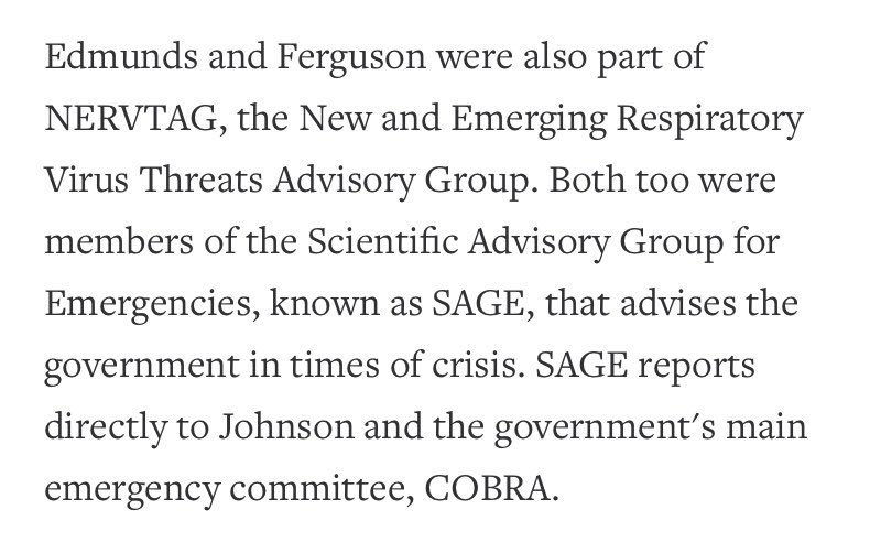 This means that either:1. Edmunds & Ferguson are wrong; or2. Patrick Vallance is wrong; or 3. Andy McKaskill &  @StephenGrey &  @Reuters are wrong.If it is either 1 or 2, this could signal splits in SAGE as the govt tries to put the blame on them for the current chaos.