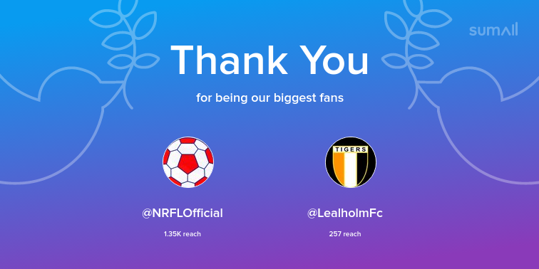 MRFC2018's tweet photo. Our biggest fans this week: NRFLOfficial, LealholmFc. Thank you! via https://t.co/V3WKZdzPJJ https://t.co/gb3KgBJZuB