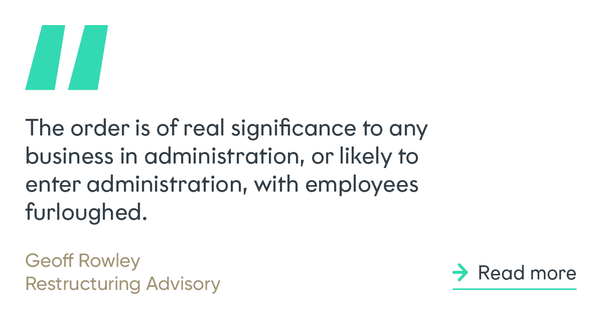 <a href="/FRP_Advisory/">FRP Advisory</a> today obtained a landmark order from the #HighCourt about how the #furloughing scheme and #insolvencylaw interacts. Click here to find out more: tinyurl.com/yx6yt68b