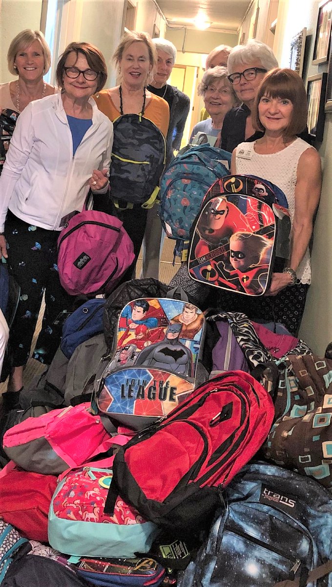 For several years, Woman’s Club Members have purchased, organized and distributed backpacks and school supplies for the benefit of People Serving People, a fantastic local nonprofit. The education of our community is vital, and our Members are dedicated to this amazing cause!