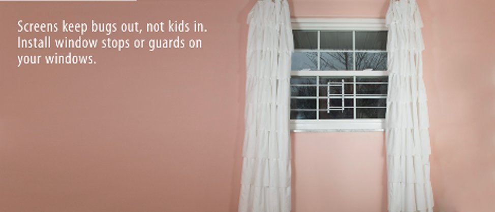 kidsindanger's tweet image. Don’t be fooled by your window screen. They’re only designed to keep bugs out, not kids in. #windowsafetyweek
