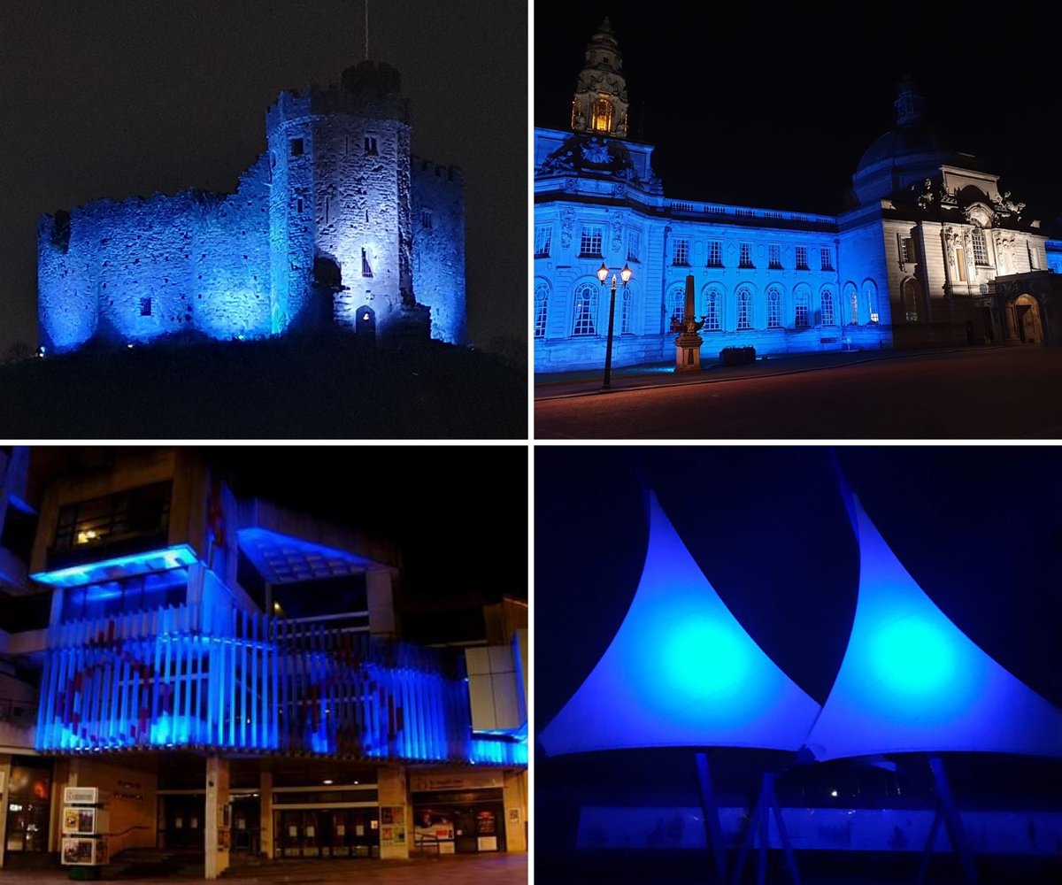To honour our city’s amazing key workers and NHS staff, tonight at 8pm we will light up Cardiff Castle’s keep, City Hall, St David’s Hall and the Cardiff Bay Barrage sails to support the #ClapforCarers campaign. 👏💙 👏💙 
#LightItBlue #WorkingforCardiff