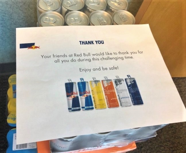 Thank you @RedBull for thinking of us & donating drinks for our Bolden Officers. We appreciate it! #BAC #BACFAM #BoldenPride #LVMPD #COP #RedBull #ThankYou #Gracias #Blessed #LasVegas #Vegas #OnlyInLasVegas #OnlyInVegas