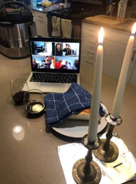 TableauCareers's tweet photo. While we continue our social distancing and working from home, our Jewish community at Tableau have been staying connected! @defreifeld and @marcshecter have been organizing a virtual candle lighting each Friday for our team to get together and celebrate Shabbat. #lifeattableau https://t.co/mzLEQq9783