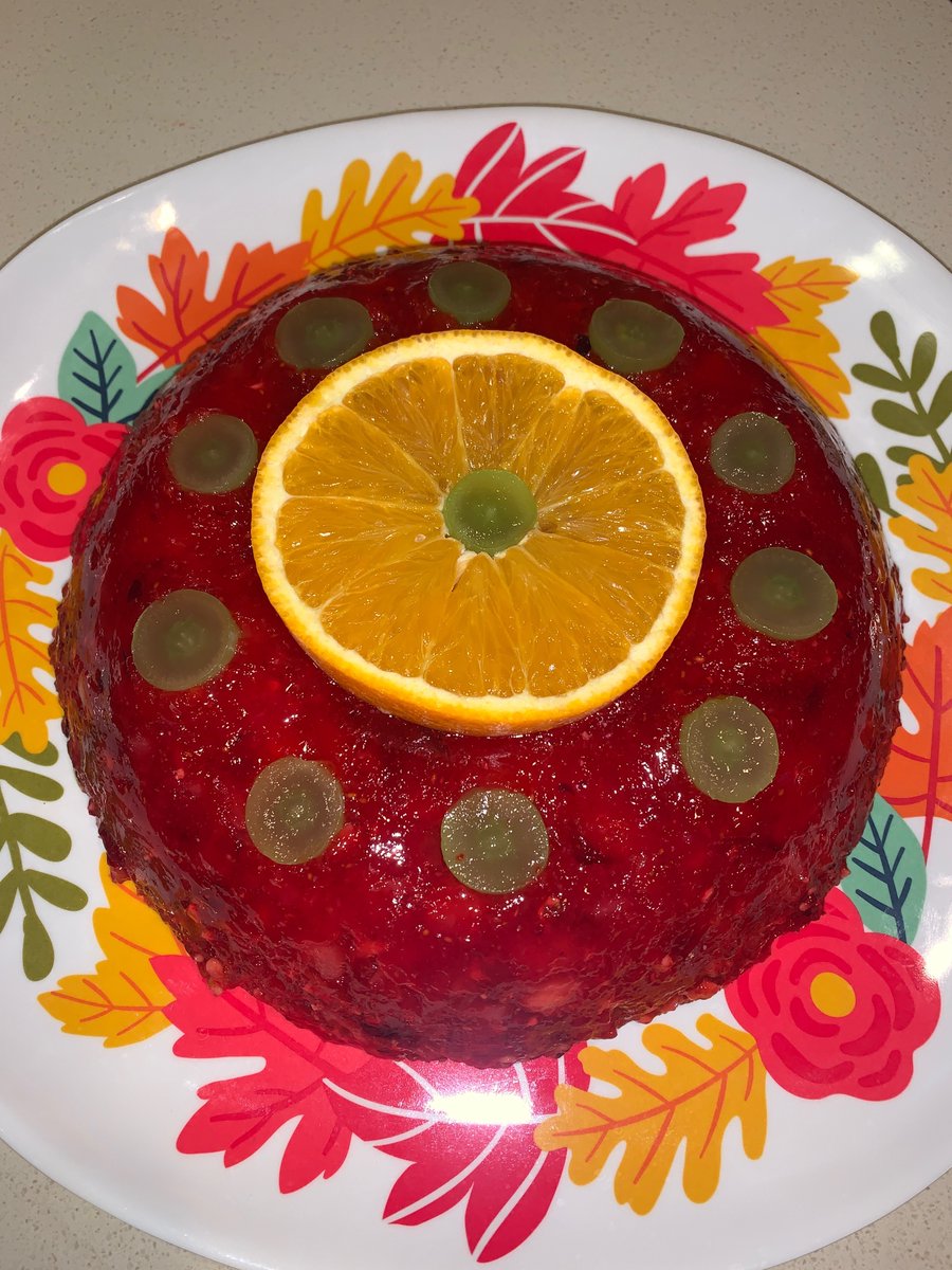 This student made a "cranberry relish" which was one of her great great aunt's go-to desserts (recipe--and dog pic--included!).