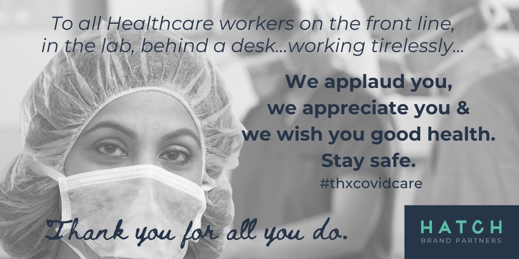 hatch_partners's tweet photo. #healthcareworkers #covid19 #covidkindness #covid2020 #nurses2020 #coronavirus #thxcovidcare #frontlineheroes  #frontlineworkers https://t.co/9osCairxgb