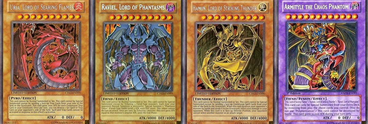 When I was younger, I always wanted to get the YuGiOh GX Sacred beast cards  cause I loved the god cards, just looked cool to me so finally got a set of