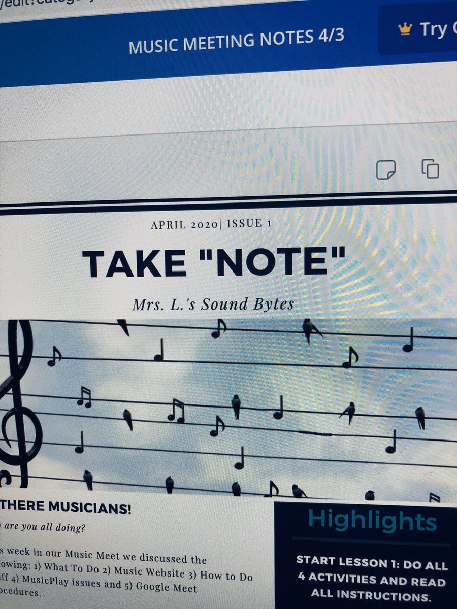 TUSD Music (@tusdmusic) on Twitter photo MUSIC MINUTE with Mrs. Leung — “Take Note! I am creating a newsletter to give to my students weekly. That’s just #music to our ears - or eyes.” || #musicminute #weareTUSD #WeAreInThisTogether <a href="/TUSDMusic/">TUSD Music</a> @TUSDconnect <a href="/TUSDschools/">Tustin Unified</a> <a href="/SongbirdTUSD/">Davina Leung</a> MUSIC MINUTE with Mrs. Leung — “Take Note! I am creating a newsletter to give to my students weekly. That’s just #music to our ears - or eyes.” || #musicminute #weareTUSD #WeAreInThisTogether <a href="/TUSDMusic/">TUSD Music</a> @TUSDconnect <a href="/TUSDschools/">Tustin Unified</a> <a href="/SongbirdTUSD/">Davina Leung</a>