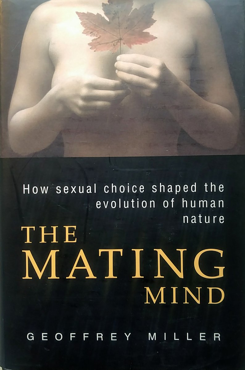 My first book was ‘The Mating Mind’ (2000):  https://amzn.to/2GQ2DAI Next week is the 20th anniversary of its publication. It’s still probably the best thing I’ve written.This thread shows book covers for various English & foreign editions (1/N).L: US hardbackR: UK hardback