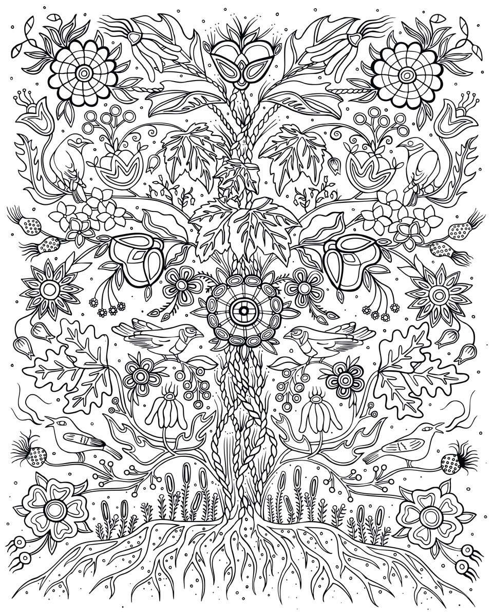 FNMI_SCDSB's tweet photo. Mariah Meawasige translated @christibelcourt 's “Bird Song” into this black and white image that is free to be printed, shared, coloured, &amp; used for activities with your students. What a beautiful provocation for learning! Click for a printable doc: https://t.co/LcYulklH1A https://t.co/GXiY7IqWqy