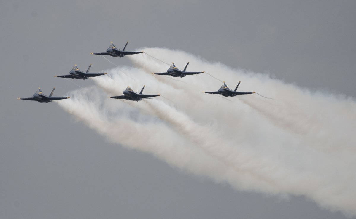 BlueAngels's tweet photo. Check out these shots from today's practice over NAS Pensacola! 

Share your favorite #BlueAngels photos in the comments below!

#USNavy
#USMC
#ForgedByTheSea
#SemperFi https://t.co/CtYUIJq6ZA