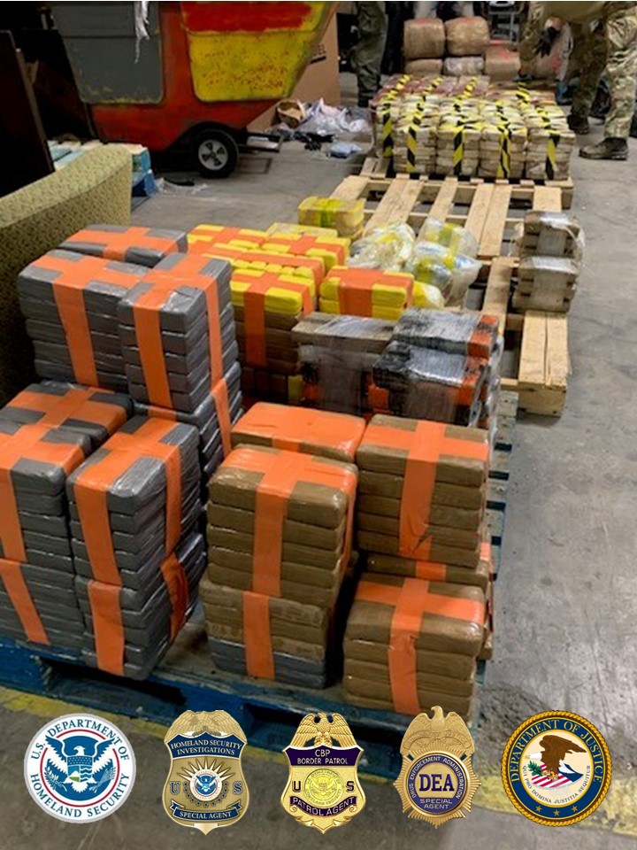 On March 19, federal agents, including USBP agents, seized 4,400lbs of drugs, worth over $29M, after uncovering a sophisticated drug smuggling tunnel:  http://bit.ly/2WZcxsO  Take a closer look at highlights from CBP's March enforcement actions and significant seizures: