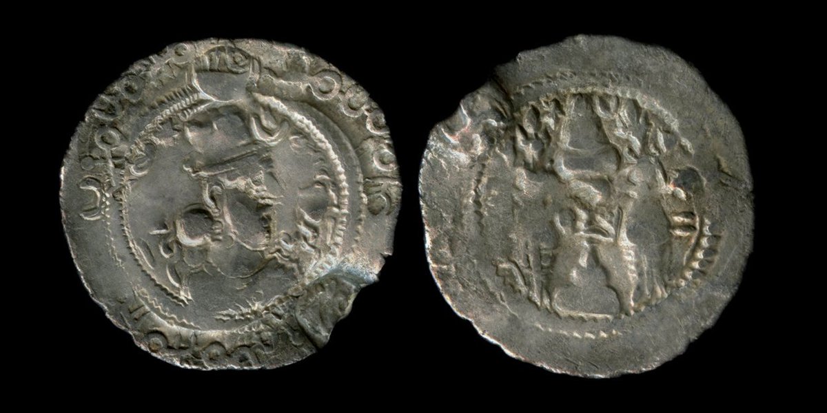 Afterwards, the Hephthalites invaded and, according to Byzantine historian Procopius, the Sasanians became their tributary. Tribute paid to the Hephthalites is evident in large numbers of coins of Piruz, his son Qubad, and grandson Khusrow I with Hephthalite countermarks. rh 16/