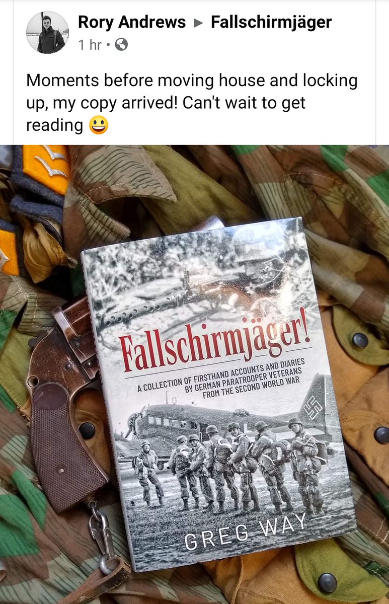 Fallschirmjger5's tweet photo. Another reader now in receipt of my book.
#Helionbooks
#Casemate_UK
#somethingtoreadinthegarden https://t.co/GVGR4K7CYM