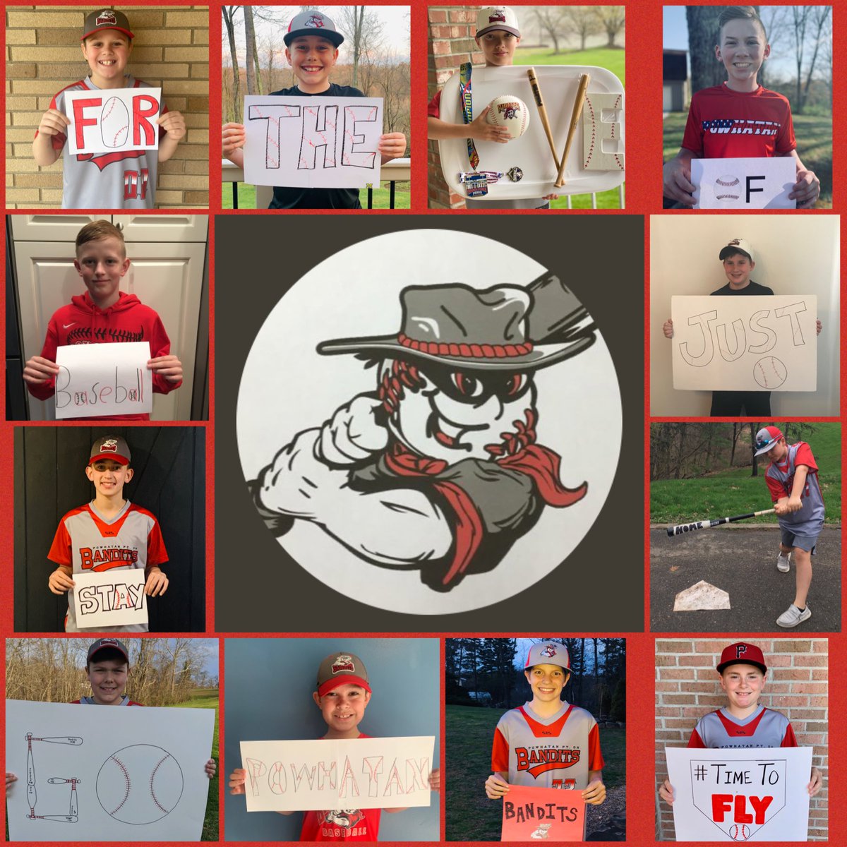 PRiverBandits's tweet photo. @GovMikeDeWine @LtGovHusted the 12U Bandit players from Powhatan Point, OH have a message to share! #stayhome #StayHomeSaveLives https://t.co/i8yifQ2gk8