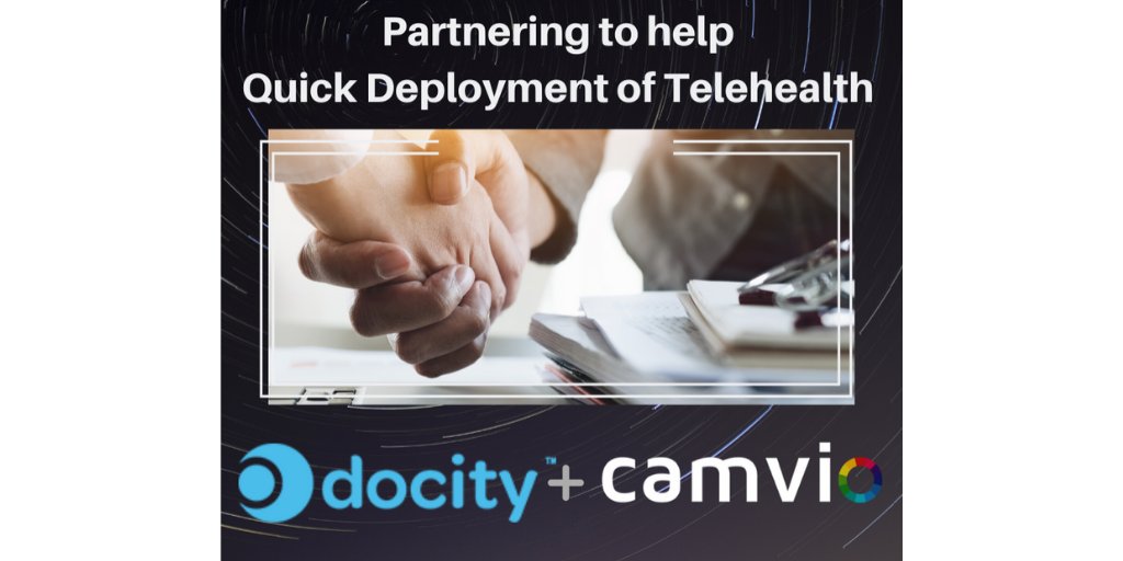 camvioinc's tweet photo. Looking to offer Telehealth as a service but don't know where to start? Camvio can help. Contact us at: contact@camv.io #camviopartnerships #covid19 #telehealth #docity https://t.co/QzI6qtEHp6