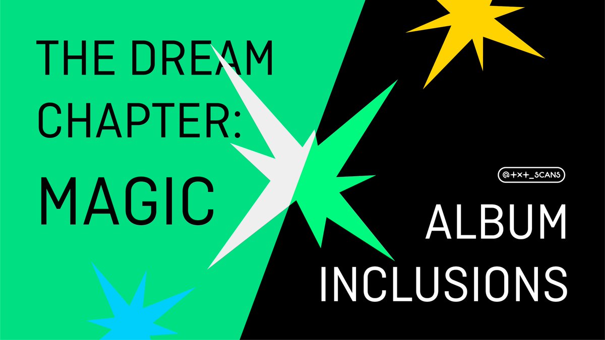 🎵 The Dream Chapter: MAGIC (꿈의 장: MAGIC) ⭐️ Album Inclusions ✖️ Google  Drive: https://t.co/Z8qsEb0JiT #투모로우바이투게더 #TXT #SOOBIN #YEONJUN #BEOMGYU  #TAEHYUN #HUENINGKAI #수빈 #연준 #범규 #태현 #휴닝카이 #TOMORROW_X_TOGETHER #ALBUM #앨범  ..., image size:1200x675
