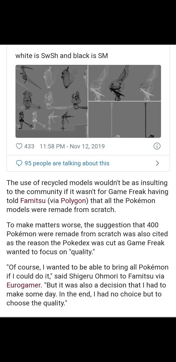 anonymousimd's tweet photo. @Pokemon Lets think about how USUM (Outdated 3DS) still has more mons than a $60 2019 Switch game on a current gen console. And how 1 user can spend up to $126 just for all features.
Gamefreak prioritizing profit > content.
Stop being anti-consumer and #BringBackAllMons https://t.co/CYhyhTNRlw