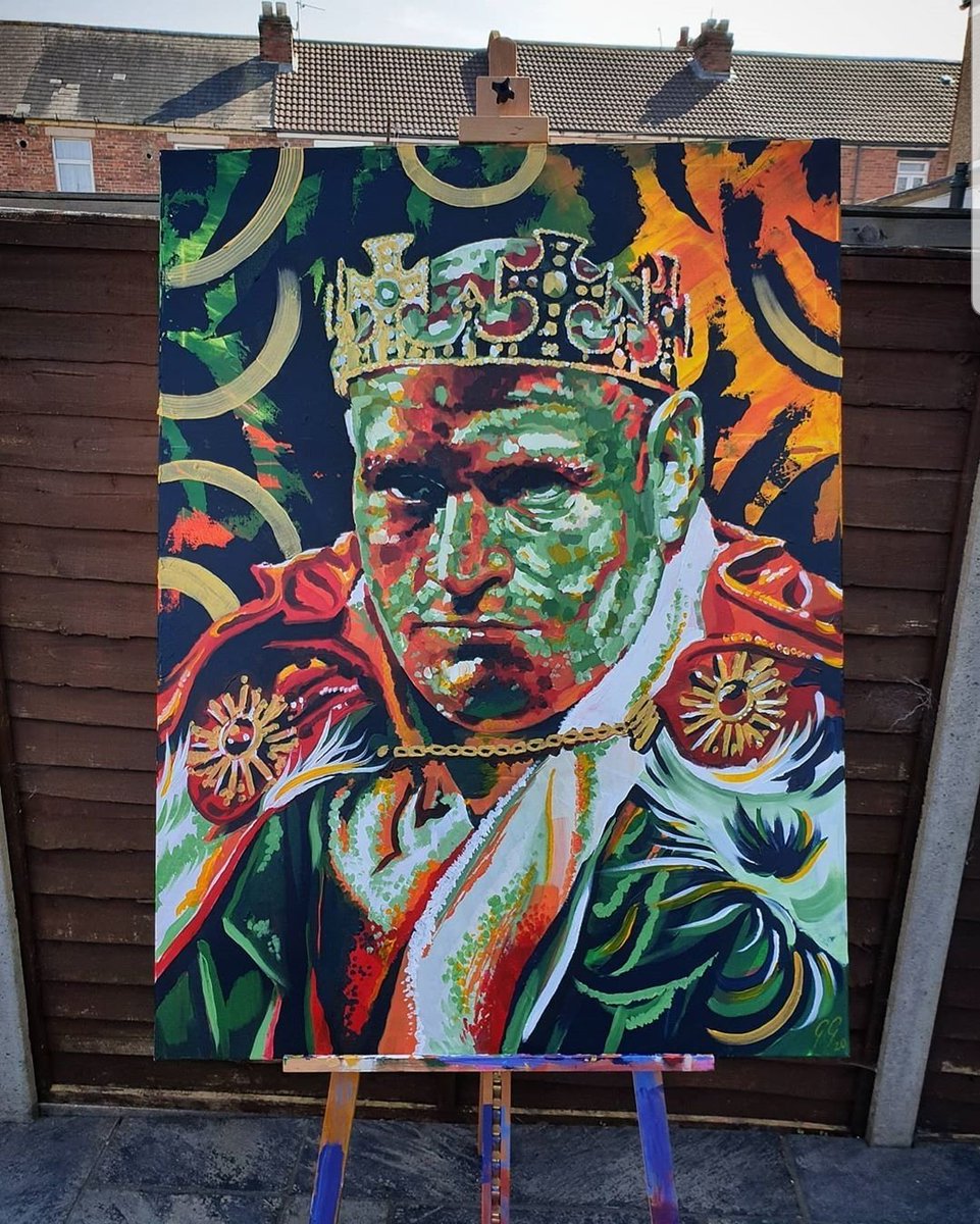 GeorgeGreentree's tweet photo. Another massive canvas needed for the main man Tyson Fury @Tyson_Fury 🥊🥊🥊
Acrylic on canvas
Thankyou for looking 🙌🏻🙌🏻🙌🏻 Lets try get tyson to see it 👍🏻 https://t.co/7zkHhBaMsi