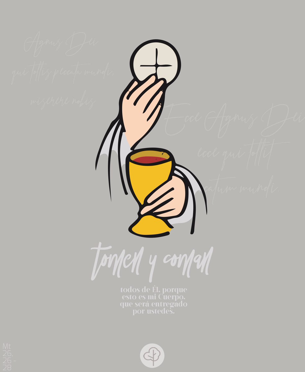 Tomen y coman todos de Él, porque esto es mi Cuerpo, que será entregado por ustedes. Mt 26, 26-28 #JuevesSanto #CenaDelSeñor #Eucaristía