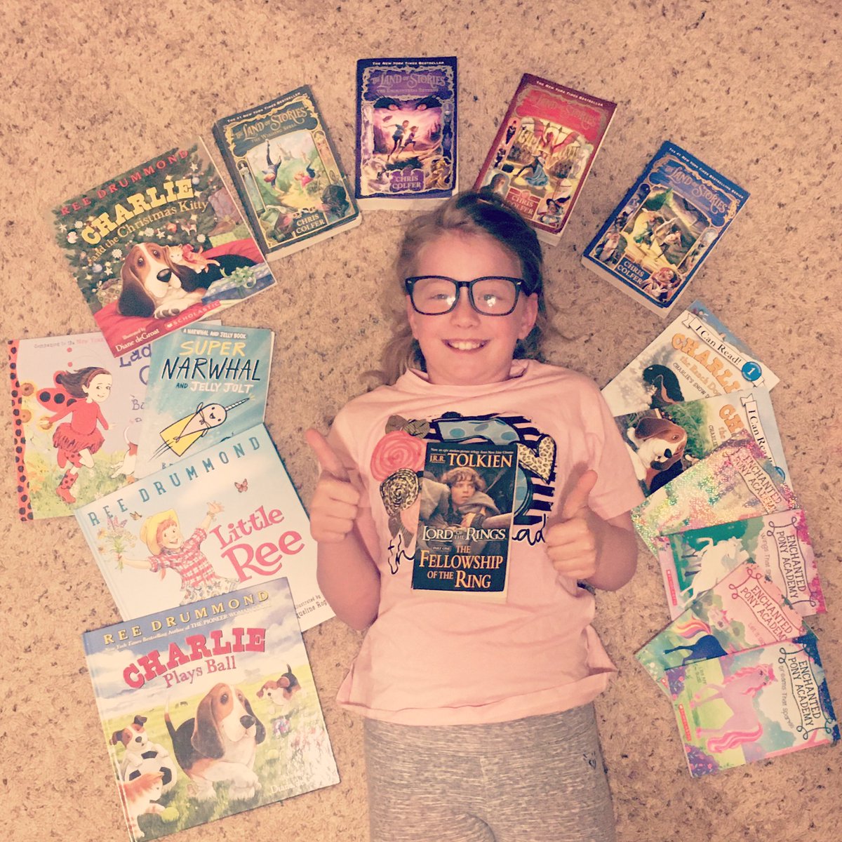 CoderElementary's tweet photo. This girl has been reading nonstop since spring break began! She is a reading machine and has discovered the fantasy genre! #growinggreatnessathome
@AledoISD
@CoderPrincipal
@CoderElementary https://t.co/P2gnQUjiBp