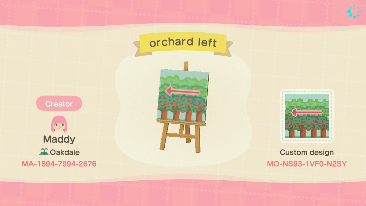 orchard signs for  @shinobuiic ! #acnh      #AnimalCrossingDesigns  #AnimalCrossingNewHorizions  #ACNHDesign