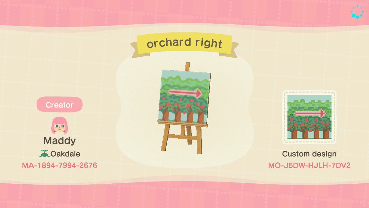 orchard signs for  @shinobuiic ! #acnh      #AnimalCrossingDesigns  #AnimalCrossingNewHorizions  #ACNHDesign