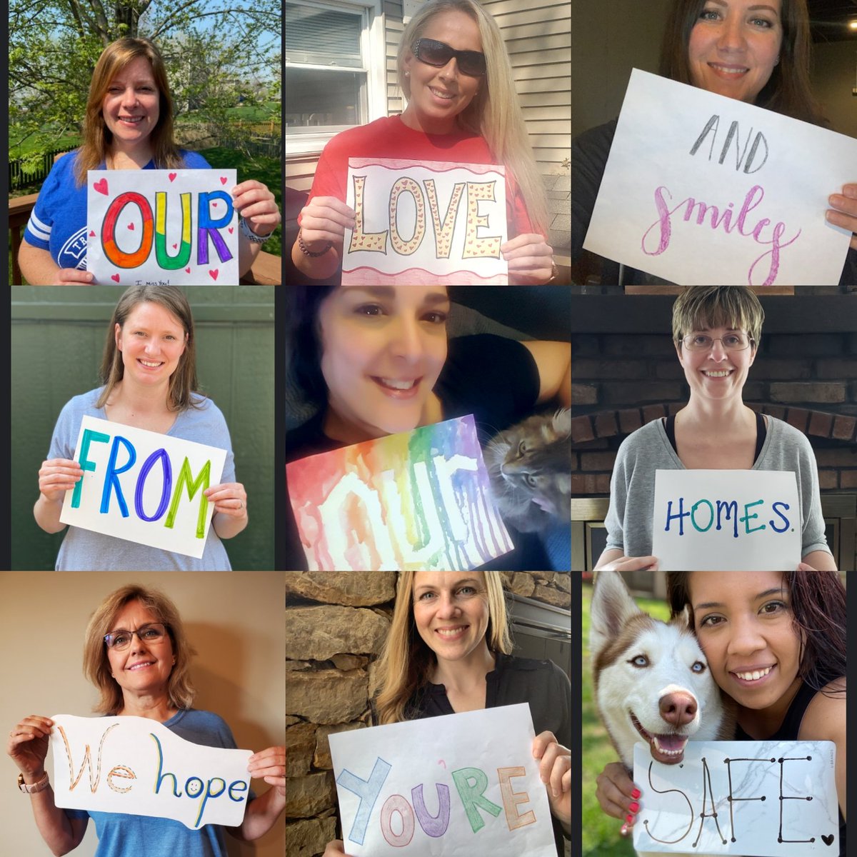 withoutastout's tweet photo. Us teachers at Santa Fe are missing our kids and wanted to send a message to our kids and families so we came together to do this 😊 @sftisd #isdstrong https://t.co/fO8c8xWQ1q