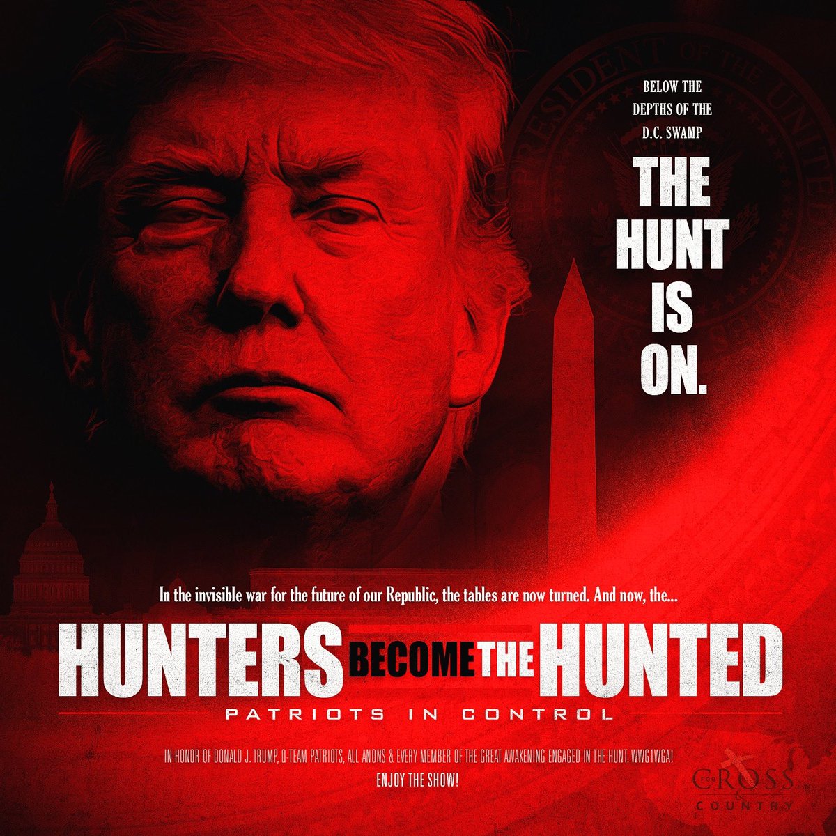 95. BELOW THE DEPTHS OF THE DC SWAMPTHE HUNT IS ONIn the invisible war for the future of our Republic, the tables are now turned. And now, the...HUNTERS BECOME THE HUNTEDPATRIOTS IN CONTROL #QAnon Post #3923 https://qmap.pub/read/3923  #DUMB  #InvisibleEnemy