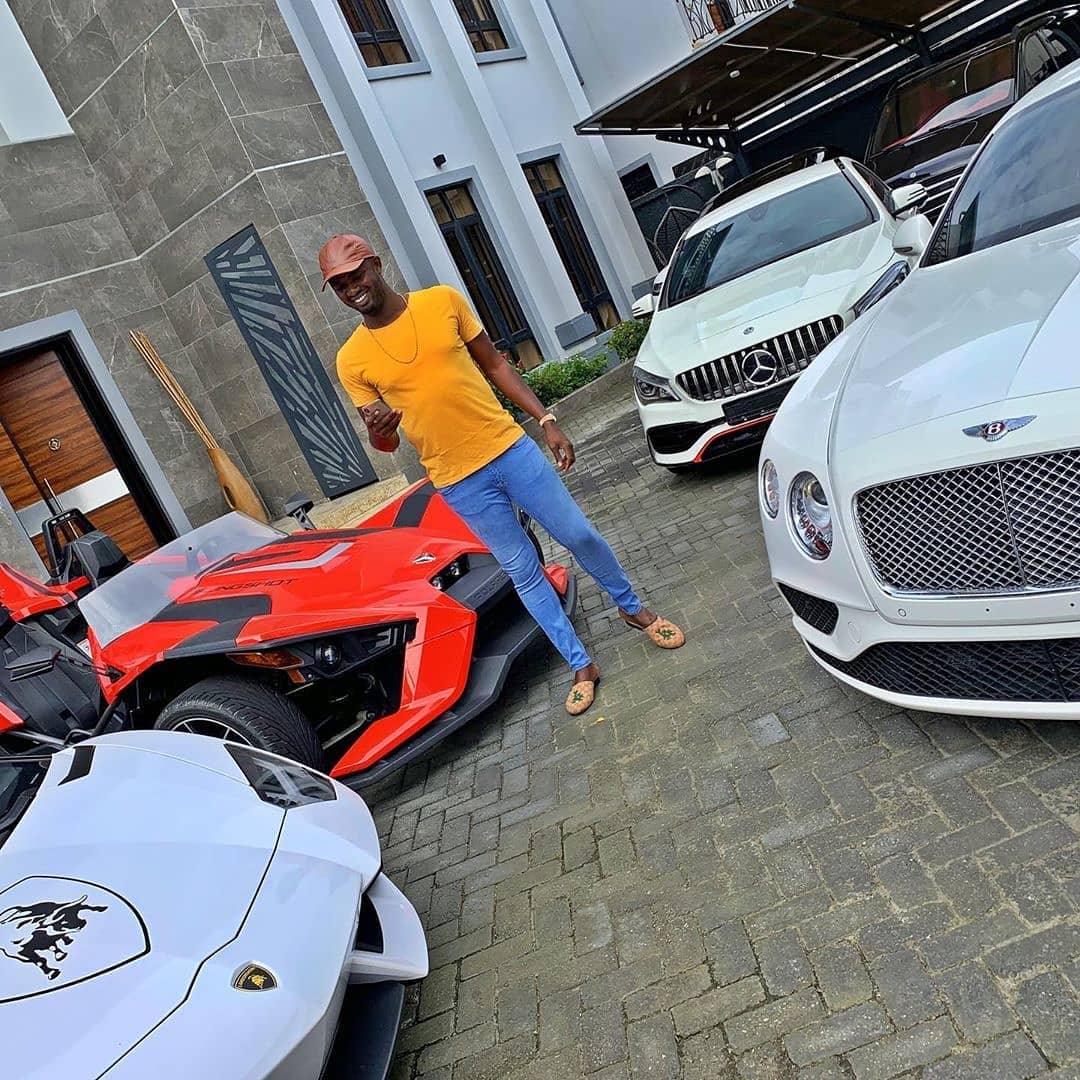 Nigerian Oil Mogul, Jowizaaza's fleet of cars. He is an Executive of Jezco Oil. He is the son of an Oil Tycoon, Chief Sir Joseph Ezeokafor, the Founder of Jezco Oil and Vice Chairman of NIPCO PLC, which acquired Mobil Oil PLC.