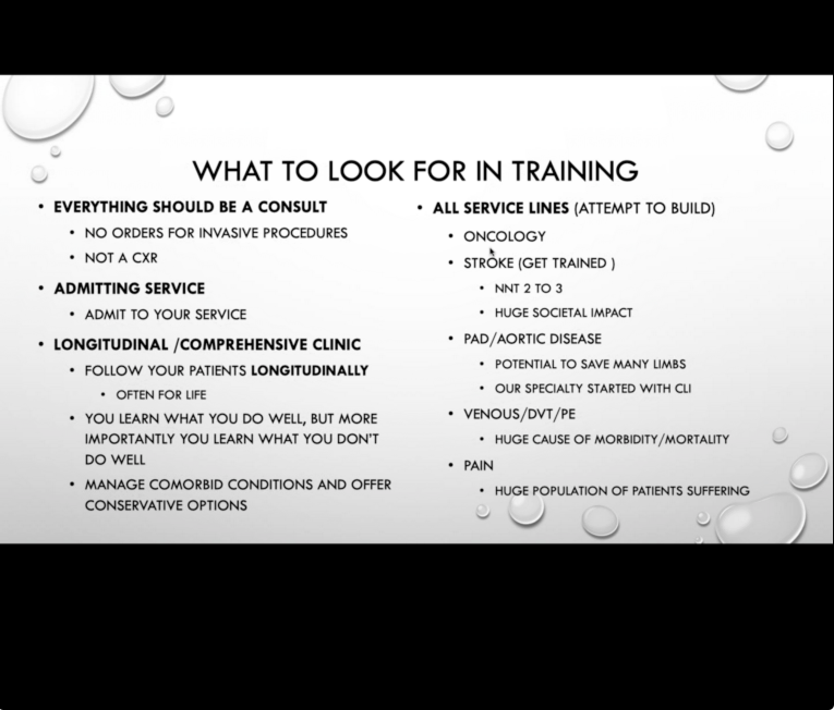 For applicants applying into  #IR, look for programs that have "bought-in" to the new training paradigm. Key indicators include a longitudinal IR clinic, an inpatient admitting service, and a wide breadth of service lines. #MedStudentTwitter