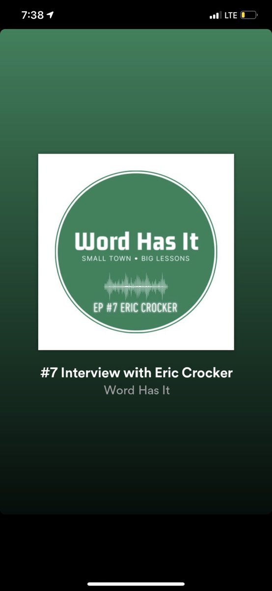 Coach_RWise's tweet photo. Check out Ep. 7 with @eric_crocker! https://t.co/qG5o2ZCylA