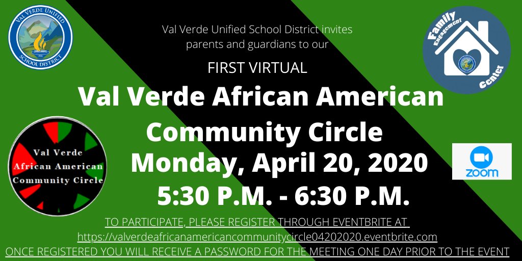 Be sure to register at: …ommunitycircle04202020.eventbrite.com