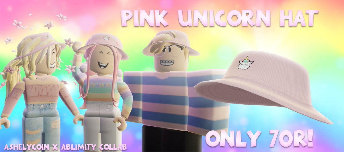 Code Unicorn On Twitter Ahhh The Hat Is Out Send Me Pics Of You Wearing It D - roblox unicorn hat code