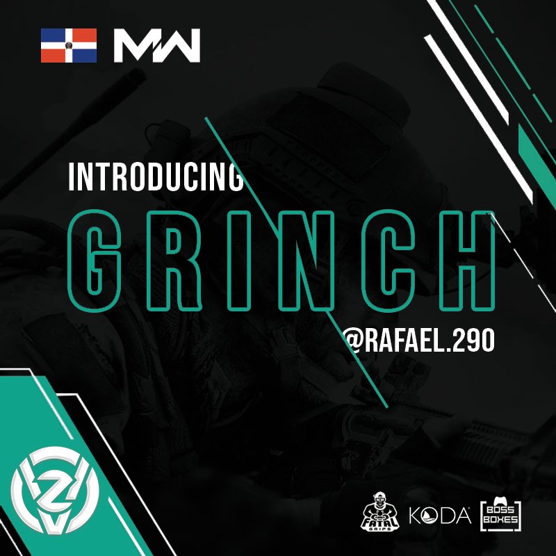 vizorgamingpr's tweet photo. Introducing: Grinch ✳️

Say hello to Grinch! The third official member of the Modern Warfare roster. Representing the Dominican Republic.🇩🇴 https://t.co/84RG7VqVcg