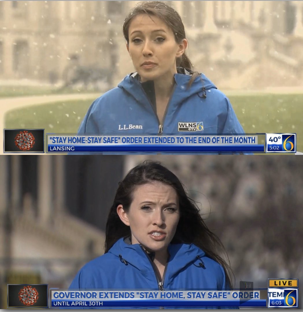 KalieM_TV's tweet photo. 5 o’clock live vs. 6 o’clock live... April in Michigan 🤷🏻‍♀️ https://t.co/3P2O427HUf