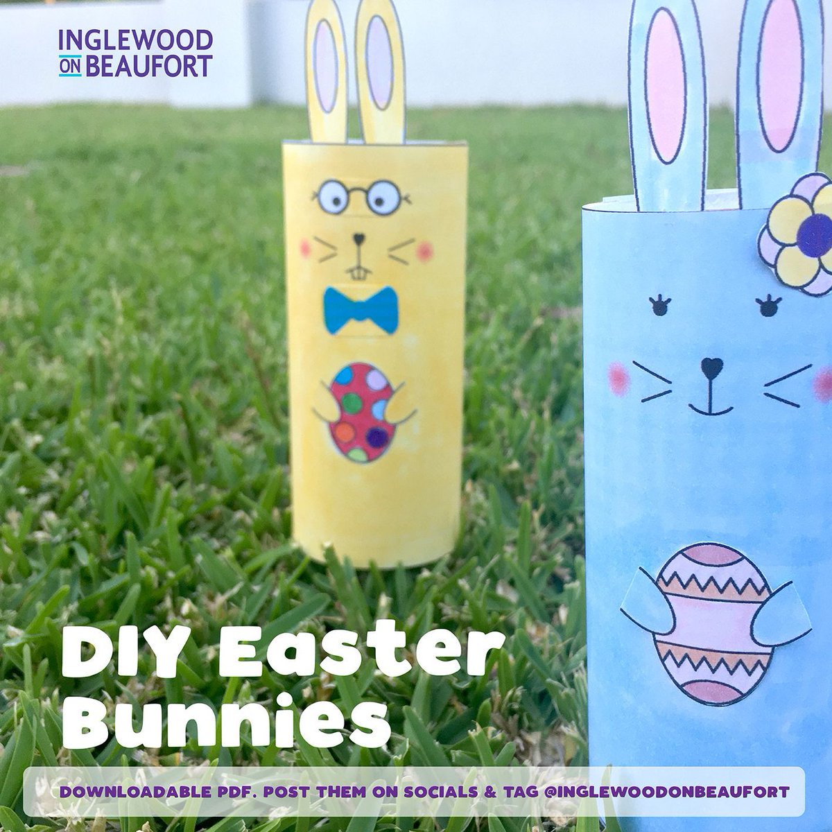 IOB_6052's tweet photo. FREE EASTER BUNNY DOWNLOADABLE. It is the weekend of bunnies, not bears, it would be great to print out and decorate bunnies to put in your windows so that everyone that has been enjoying the bear hunt so far can look for some more little additions! 🐰 https://t.co/6dQGpYBRyF https://t.co/SBaPkw4kdN