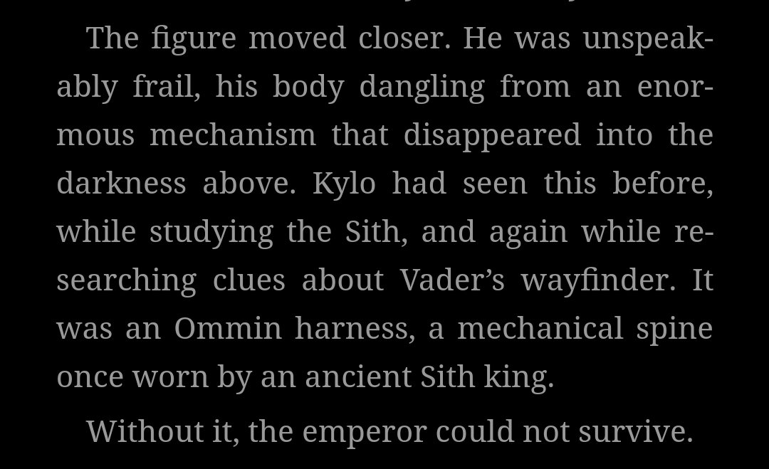 you know, killing him was really as easy as unplugging his life support."oops, looks like uncle palps pulled on something and now he's stopped breathing. oh no..."