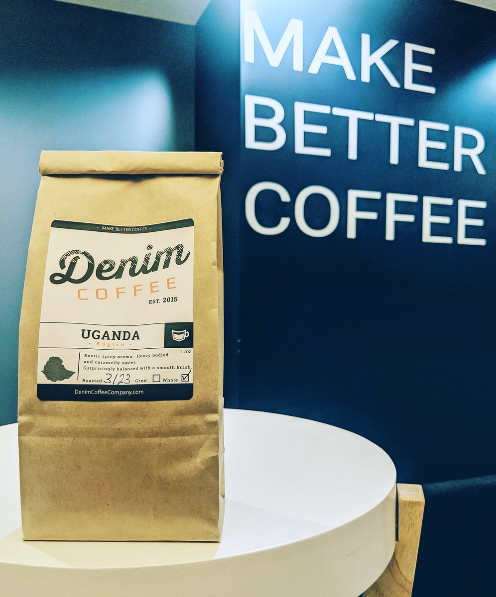denimcoffeecbg's tweet photo. Order now for next Tuesday's roast at https://t.co/S9FH8ei9CZ 🙌

FEATURED COFFEE Uganda Bugisu - medium/dark roast, this is the darkest roast we offer for our single origin coffees. Exotic, spicy aroma, heavy bodied and caramely sweet, surprisingly balanced with a smooth finish. https://t.co/3k2e4k21l0