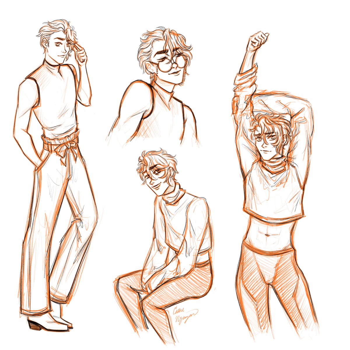 sablenight112's tweet photo. Self-indulgent James Griffin doodles bc it's ALWAYS loving James Griffin hours and I've been wanting to draw him in this one outfit I have and just🥺 #jamesgriffin #vldjames

(@tricodeku bc your tweet reminded me of this) https://t.co/3wC4OfxrCd