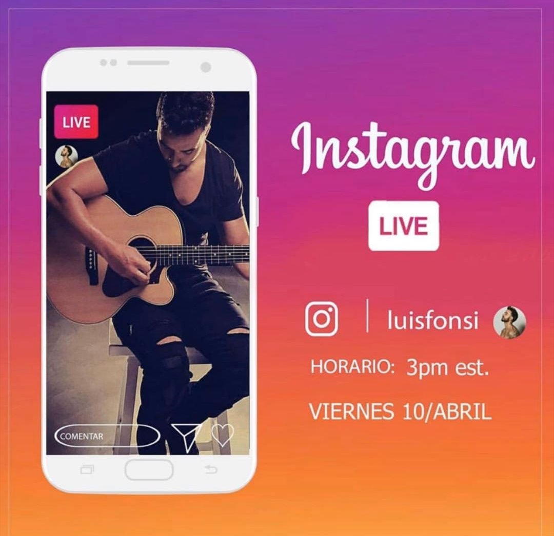¡Mañana! IG live de #LuisFonsi desde 🏡💗

🕗 16 hs. 🇦🇷 ¿qué canción le pedirías que cante?

¡No te lo pierdas!
#FonsiEnCasa 
<a href="/Fonsisangels/">Fonsi's Angels Arg</a>  👼