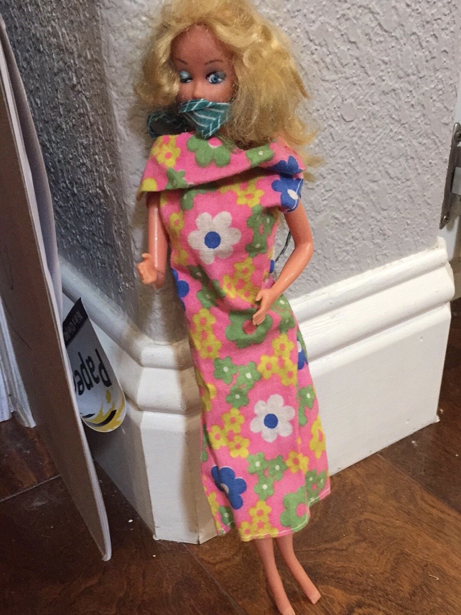 Dr. Karisa Borba's creative six-year-old daughter made this special-edition Barbie featuring scrubs and a mask! How are your little ones staying imaginative while at home?